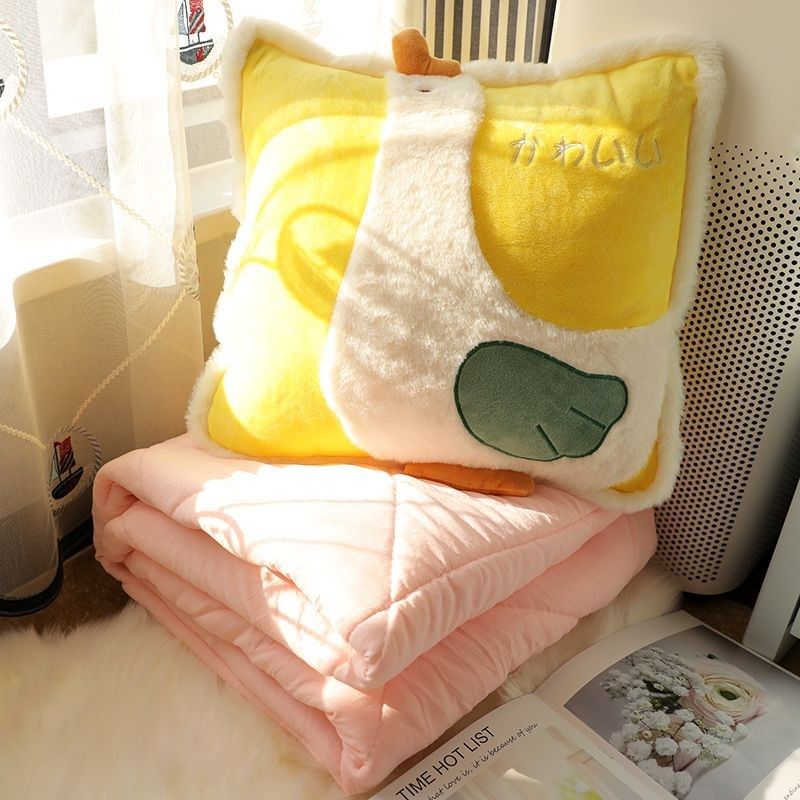 抱枕被子两用二合一2023新款毛毯车用车载汽车上靠枕午睡枕头毯子,居家布艺,抱枕被,淘宝优惠券,粉丝福利购,淘宝优惠卷