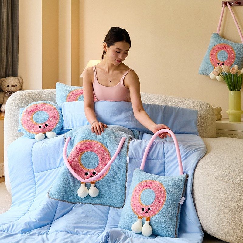 多功能抱枕被子两用二合一汽车靠垫办公室午睡毯子枕头空调夏凉被,居家布艺,抱枕被,淘宝优惠券,粉丝福利购,淘宝优惠卷