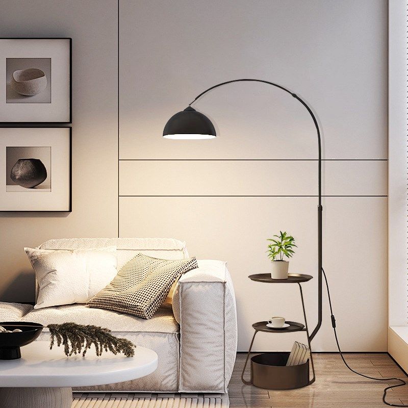 钓鱼灯落地灯客厅卧室沙发旁边几氛围覆古摆件置物架台灯一体新款,家装灯饰光源,置物功能落地灯,淘宝优惠券,粉丝福利购,淘宝优惠卷