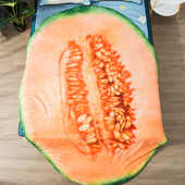 白菜儿童夏凉被空调被卡通蔬菜薄被子可水洗双人夏被学生夏季 被子