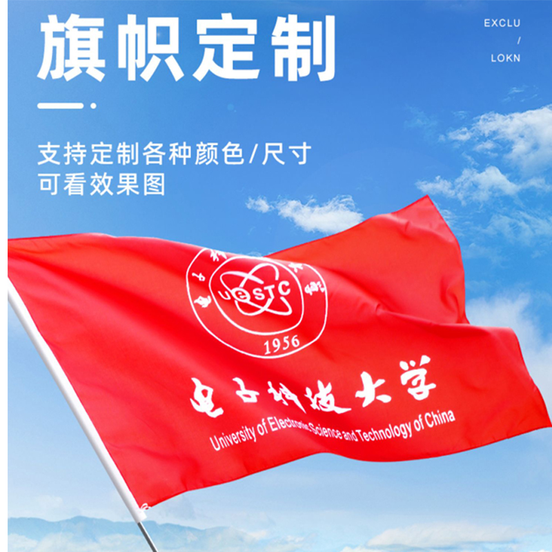 旗帜定做队旗导游旗定制广告旗应援大旗小旗N子红旗手摇旗彩旗校