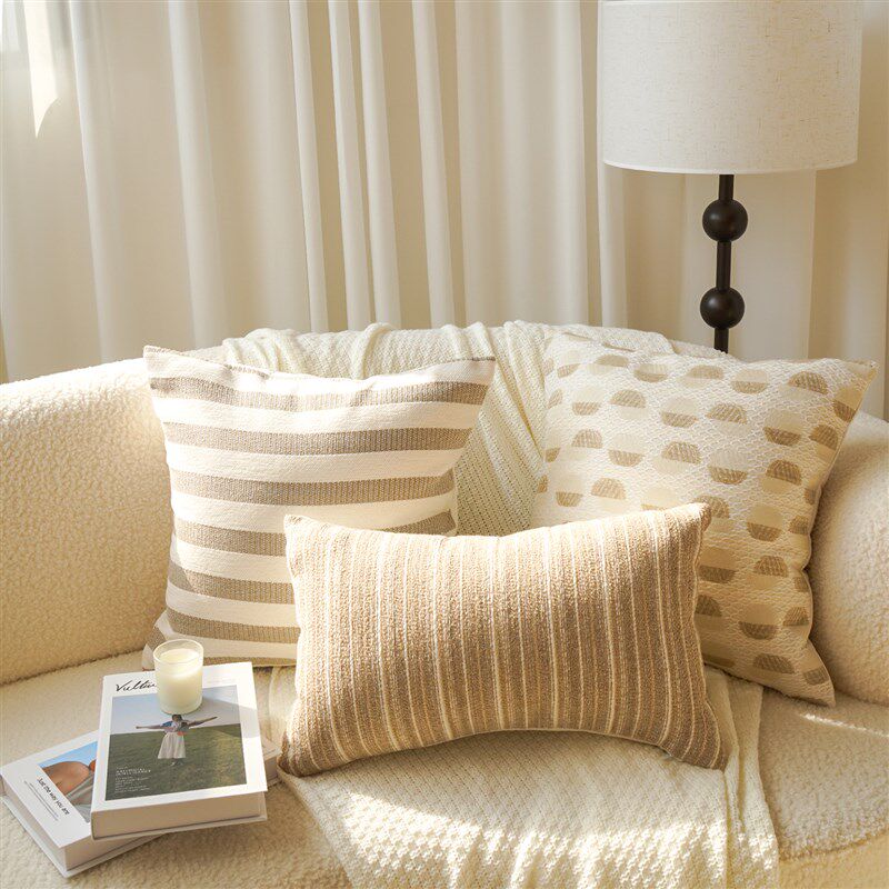 奶油风抱枕轻奢高级感客厅沙发靠垫民宿艺术感靠枕氛围感2025新款