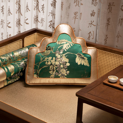 速发轻奢异靠抱枕中国风创家云枕意用靠枕客厅沙发腰形罗汉床腰枕