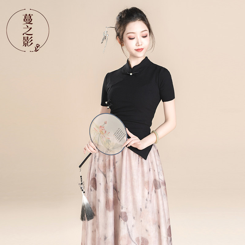 速发蔓之舞2024新款舞蹈服古典舞中装服国影练功服演出服舞上衣
