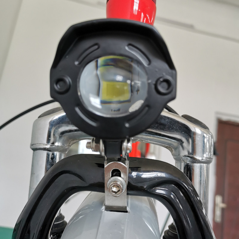 极速代驾车超亮大j灯折叠电动车前灯内置高响喇叭车前二合一远光