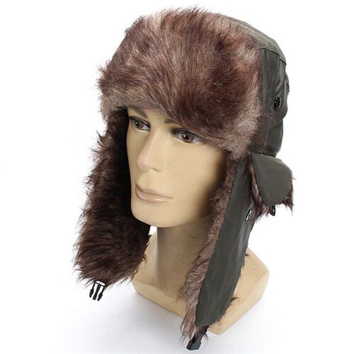 极速2022c Winter Hat Trapper Russian Trooper Earflap Hat Win