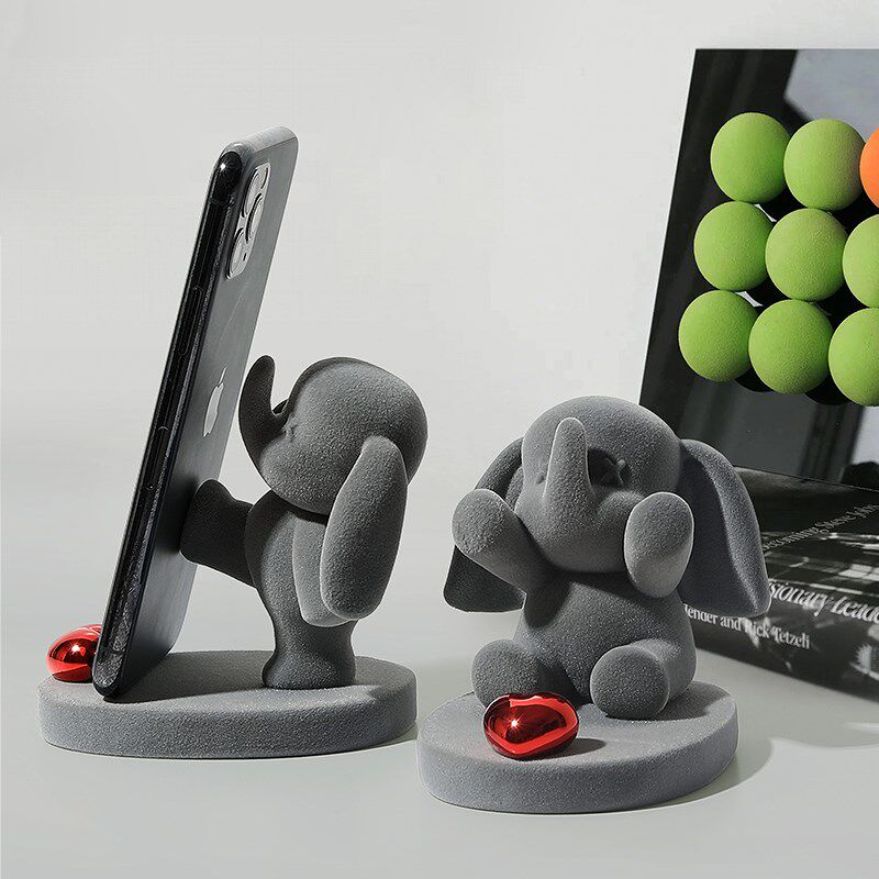 新品创意轻奢f小飞象手机支架桌面摆件装饰办公室好物可爱高颜值