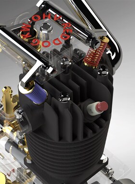 极速FV1A 单缸微型引擎 四行程 内置K油泵 机油仓 主动润滑