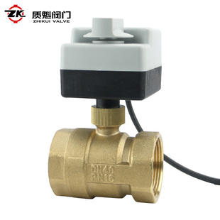 极速手自一体电g动二通球阀AC220V带手动风机盘管控制阀DN15