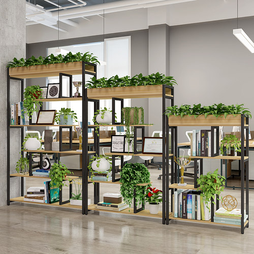 极速客厅c多层铁艺隔板置物架卧室创意书架落地收纳柜玄关装饰收