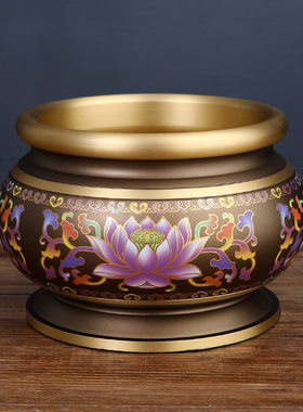 极速佛具用品全套佛堂用品纯铜香炉果盘贡盘O花瓶套装佛前供具佛