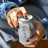 极速北欧轻奢水泥易拉罐烟灰缸创意D个性 潮流办公室家用带盖防飞