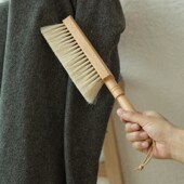 新品 磨山匠人白马鬃毛沙发地毯笤帚软毛大衣刷子扫床X清洁神器除