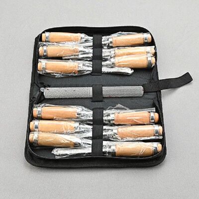 极速13pcs Professionqal Woodworking Chisels Carving Kit DIY