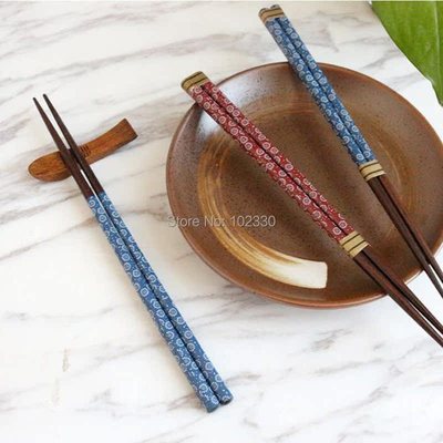 极速100 Pairs Japan Style Natural WGooden Sushi Chopsticks