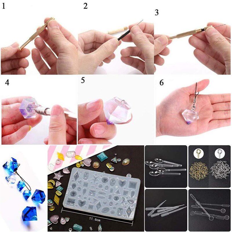 极速229 PCS Set Silicone Resin Mold Set JewelrRy Casting Mol