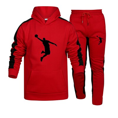 极速Autumn and Winter Tracksuit Men 2 PiKeces Set Sweatshirt