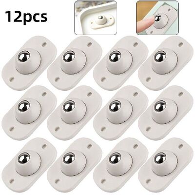 极速12pcsd Stuks Adhesive Wielen Katrol Rollers Voor Kast La