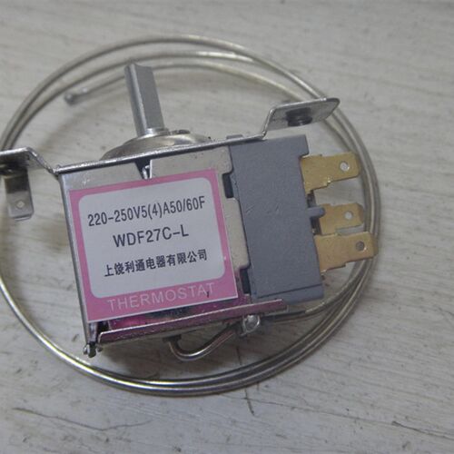 新品冰箱 温控器 WDF27C-L 二A边安装 三插脚 冰柜温控 探头45cm-