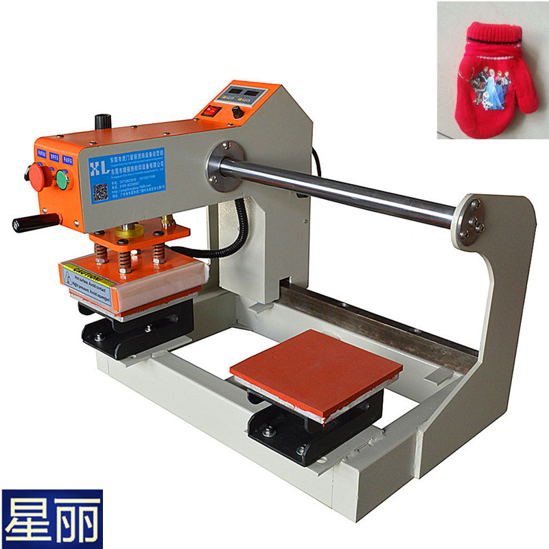 极速热转印小型转印机双工位气动烫标机压烫机服装TS恤烫唛机器15