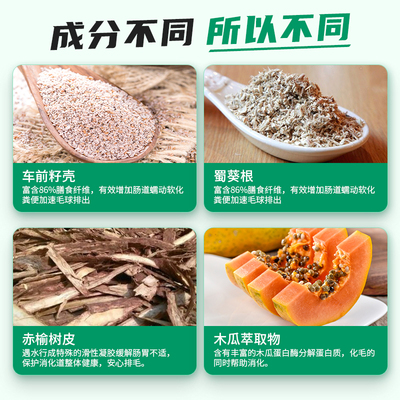 极速绿十字猫草片 猫咪专用化v毛球片去毛球化猫片化毛膏美国VETS