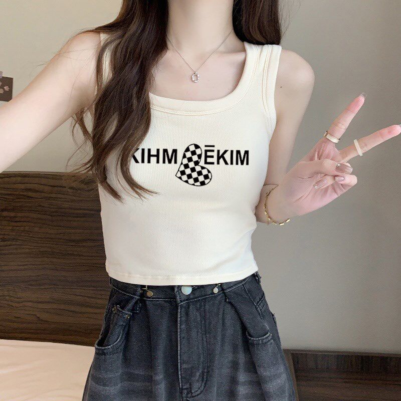 新品纯棉内搭吊带背心女夏季2025新款小K个子短款修身打底外穿绝