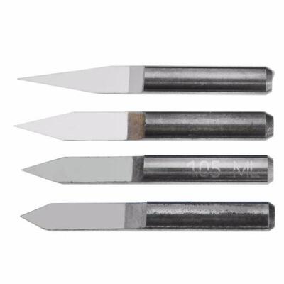 极速4pcs 3.175mm Carbide PCB BoaBrd Engraving Bits Tip 20/30
