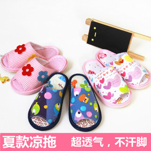 新品宝宝拖鞋1-3岁婴r儿幼儿拖鞋春秋款室内四季家居布拖鞋儿童千