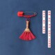 新品 中国红迷你端午小扫帚别针挂件春节J本命年扫把新生儿宝宝婴