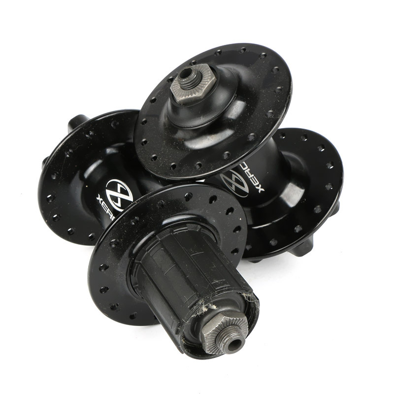 极速新款台湾XERO铝合金登山x自行车碟煞花鼓32孔轮毂车轴皮 花鼓