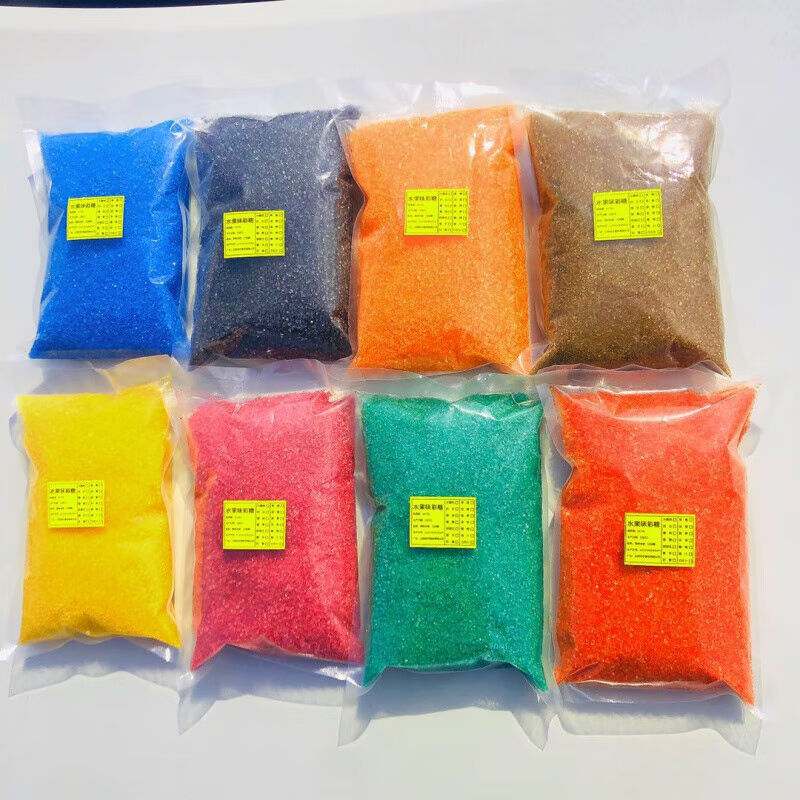 极速宜享健d康棉花糖机器彩水果味色素彩砂糖大颗粒白砂糖原材料