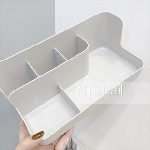 搓条棉片收 灰白两色美甲工具整洁N塑胶收纳盒 极速NTS.Nail 甄选