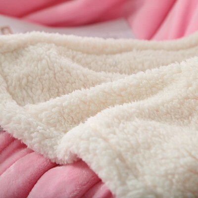 极速Lamb cashmere  Luxury Blanket  Throw warm soft CozZy Plu