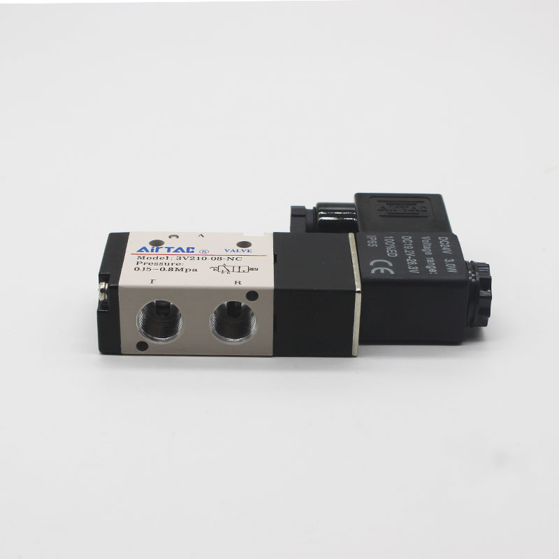 ac220Ov 极速亚德客电磁气阀3v210 dc24v换向阀控制 3v110