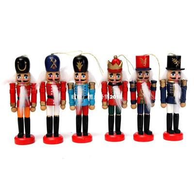 极速6pcs Exquisikte Colorful Wooden Nutcracker Handcraft for