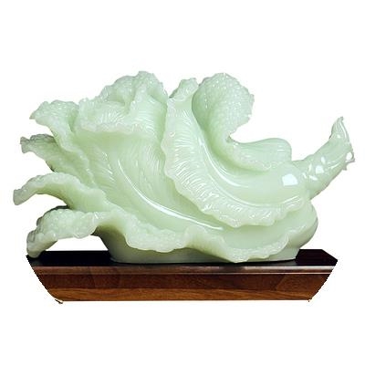 极速玉白菜摆件客厅酒柜家居装饰品办公室店铺乔R迁招财开业礼品
