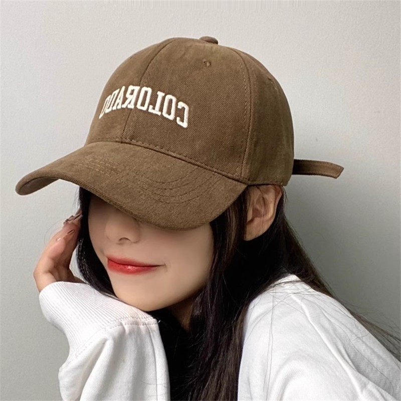 LVURT 法国[设计联名款]加深硬顶鸭舌帽女高品质显脸小遮阳棒球帽