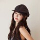 设计联名款 LVURT 法国 高级感褶皱报童帽女纯色百搭不规则画家帽
