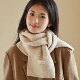 设计联名款 LVURT 法国 纯色毛线围巾高品质羊绒针织护颈保暖围脖