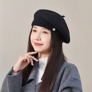 高品质羊毛立体定型显脸小气质潮搭贝雷帽 设计联名款 LVURT 法国