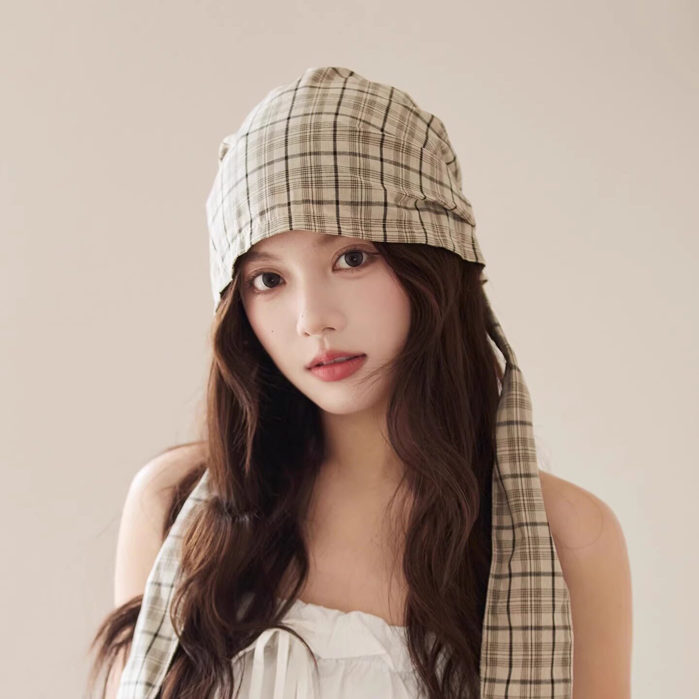 LVURT文艺气质潮搭头巾包头帽