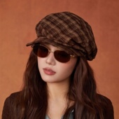 设计联名款 LVURT 法国 高品质毛呢时髦文艺显气质潮搭贝雷画家帽