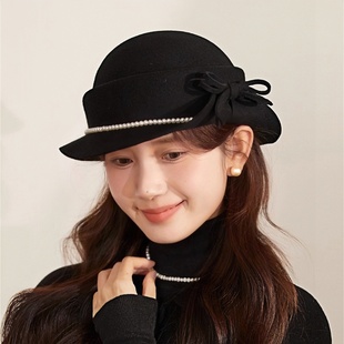 高品质纯羊毛小香风素颜气质潮搭渔夫盆帽 设计联名款 LVURT 法国