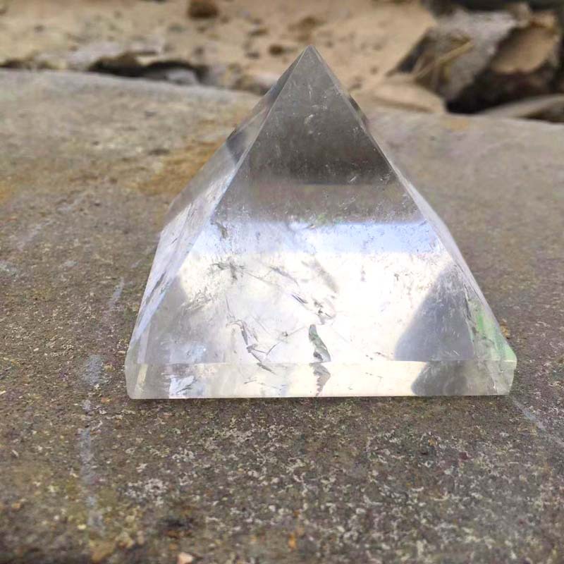 白水晶金字塔水晶金字塔小摆件水晶工艺品摆件跨境产品