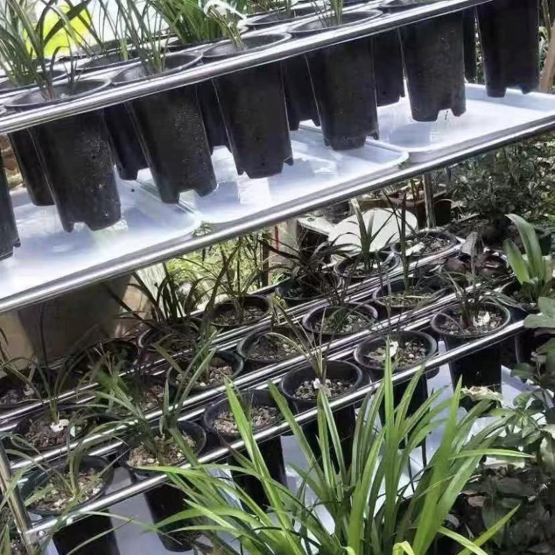 极速不锈钢兰花架加厚多层两层带轮可移动阳Q台花盆架子家用定做