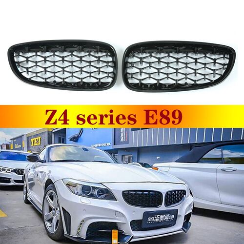 极速For BMW Z4 E89 Front Bumper DiamondJ Grille Car Decorati