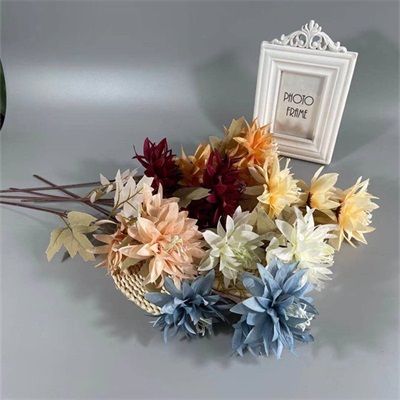 极速.Heads Artificial Flower LarGge Claw Chrysanthemum