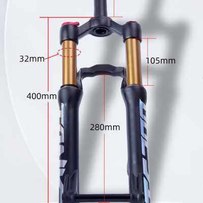极速厂销碳客TANKE山地自行车前叉20 24寸避震12U0行程肩控减震气