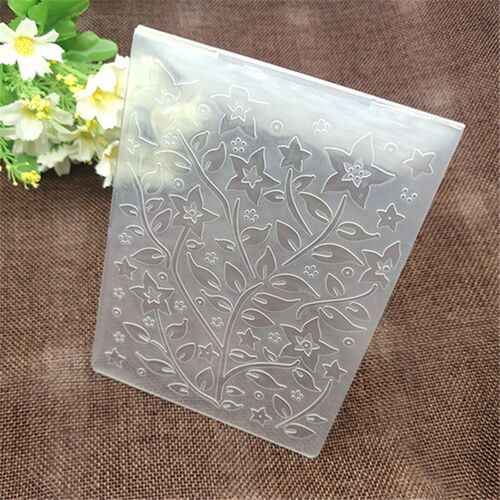 极速Star leaf background Flwower print DIY Plastic Embossing