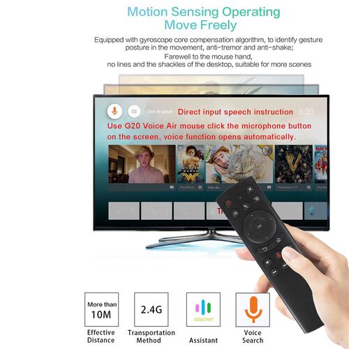 极速KEBIDeU G20S Voice Control 2.4G Fly Air Mouse Gyro Voice